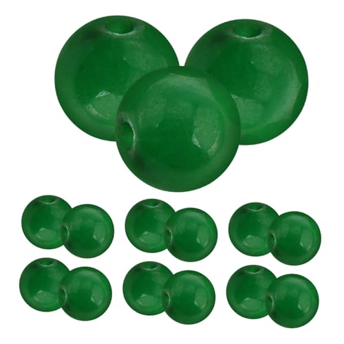 MINAOLULUS 15 Stück Geflochtene Handseilperlen DIY Perlen basteln runde Schmuckperlen Abstandsperlen basteln Runde DIY-Perlen Perlen für Schmuck Behandlung von Jade Green MINAOLULUS 15 Stück Geflochtene Handseilperlen DIY Perlen basteln runde Schmuckperlen Abstandsperlen basteln Runde DIY-Perlen Perlen für Schmuck Behandlung von Jade Green von MINAOLULUS