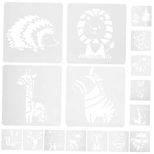 MINAOLULUS 16Stücke Teiliges Malschablonen für Wiederverwendbare Zeichenschablonen Pet für Basteln Tierdesigns für Malprojekte und DIY Kunsthandwerk MINAOLULUS 16Stücke Teiliges Malschablonen für Wiederverwendbare Zeichenschablonen Pet für Basteln Tierdesigns für Malprojekte und DIY Kunsthandwerk von MINAOLULUS
