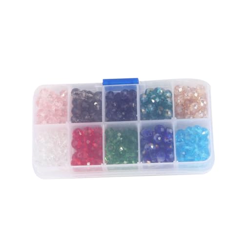 MINAOLULUS 1Packung Glasperlen Perlen für Schmuckherstellung Bastelperlen zum Auffädeln für Armbänder Halsketten und DIY Projekte und Rostgeschützt von MINAOLULUS