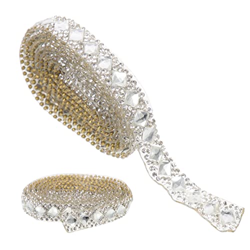 MINAOLULUS 1Rolle Bling Strass Roll Selbstklebendes Dekorationsband Hochwertigem Material für DIY Projekte und Handwerksarbeiten Hitzebeständig und Leicht MINAOLULUS 1Rolle Bling Strass Roll Selbstklebendes Dekorationsband Hochwertigem Material für DIY Projekte und Handwerksarbeiten Hitzebeständig und Leicht von MINAOLULUS
