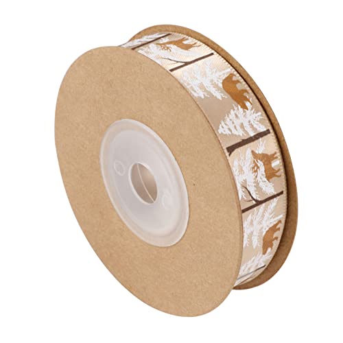 MINAOLULUS 1Rolle Weihnachtliches Design Band Tiermuster für Geschenkverpackungen DIY Dekoration Hochwertige Langlebige Geschenkbandrolle für Festliche Anlässe MINAOLULUS 1Rolle Weihnachtliches Design Band Tiermuster für Geschenkverpackungen DIY Dekoration Hochwertige Langlebige Geschenkbandrolle für Festliche Anlässe von MINAOLULUS