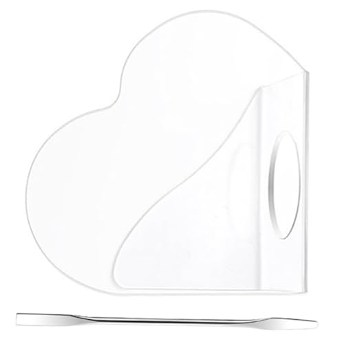 MINAOLULUS 1Satz Acryl Make Up Mischpalette mit Edelstahlspatel Herzförmige Foundation Mischplatte für Make Up Künstler und Enthusiasten Vielseitig Einsetzbar für Reisen MINAOLULUS 1Satz Acryl Make Up Mischpalette mit Edelstahlspatel Herzförmige Foundation Mischplatte für Make Up Künstler und Enthusiasten Vielseitig Einsetzbar für Reisen von MINAOLULUS