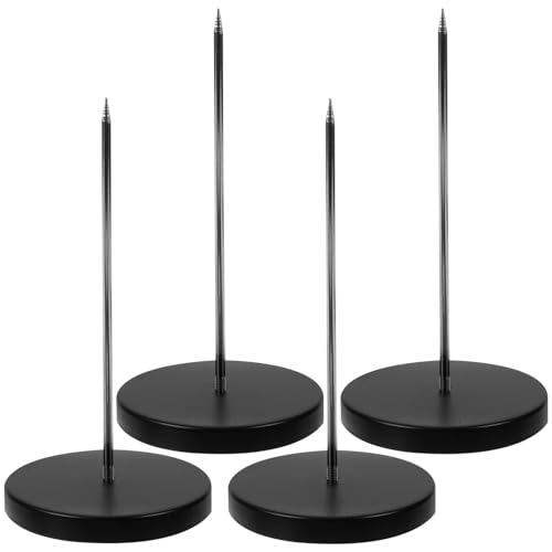 MINAOLULUS 1Satz Teiliges Abnehmbare Spike Quittungshalter für Schreibtisch Praktischer Menühalter Schwarz für Zuhause Büro Restaurant MINAOLULUS 1Satz Teiliges Abnehmbare Spike Quittungshalter für Schreibtisch Praktischer Menühalter Schwarz für Zuhause Büro Restaurant von MINAOLULUS