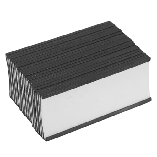 MINAOLULUS 20 Sets C-kanal-magnetetikettenhalter Mit Papiereinlagen Und Transparentem Kunststoffschutz. Oberflächenschild- Und Tickethalter Für Metallregale von MINAOLULUS