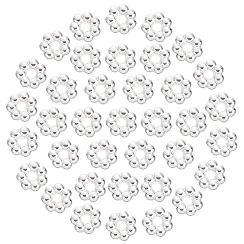MINAOLULUS 2000Stücke Blumenförmige Perlen Kunststoff für Schmuckherstellung DIY Zubehör für Armbänder Kleidung und Dekoration Farbvarianten für Projekte von MINAOLULUS