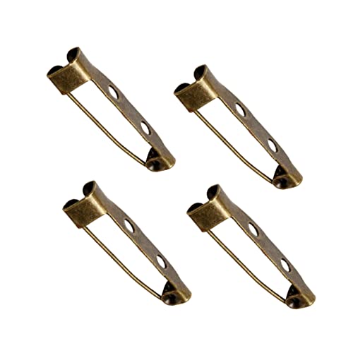 MINAOLULUS 200Stücke Bronzefarbene Sicherheitsnadeln mit Löchern Verschlussbroschen für DIY Schmuck Bastelarbeiten und Corsagen Metallmaterial Hohe Verschleißfestigkeit MINAOLULUS 200Stücke Bronzefarbene Sicherheitsnadeln mit Löchern Verschlussbroschen für DIY Schmuck Bastelarbeiten und Corsagen Metallmaterial Hohe Verschleißfestigkeit von MINAOLULUS