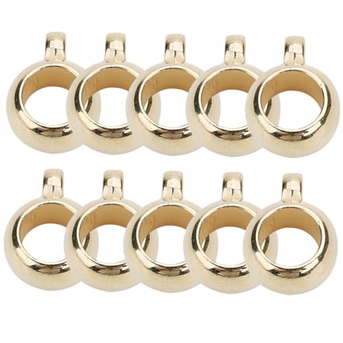 MINAOLULUS 200Stücke Große Lochperlen DIY Abstandshalter für Schmuckherstellung Glänzende Kautionperlen für Halsketten Armbänder und Bastelprojekte von MINAOLULUS
