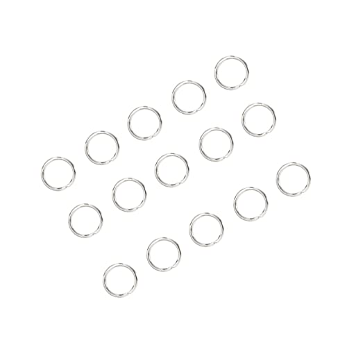 MINAOLULUS 200Stücke Schlüsselanhängerringe Spaltringe für Taschen Schmuck und DIY Projekte Leichte und Langlebige Metallringe für Handwerk und Basteln von MINAOLULUS