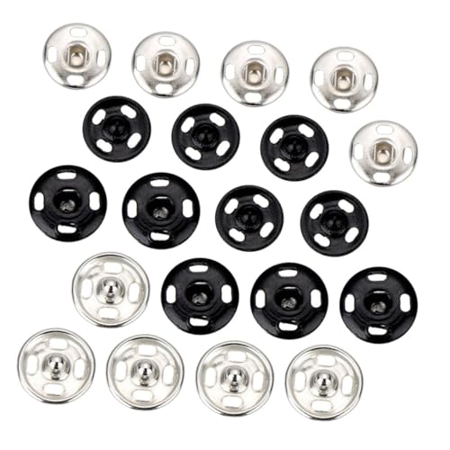 MINAOLULUS 20Paare Druckknöpfe Metall Unsichtbare Knöpfe für DIY Nähprojekte für Kleidung Mäntel Langlebig für Vielseitige MINAOLULUS 20Paare Druckknöpfe Metall Unsichtbare Knöpfe für DIY Nähprojekte für Kleidung Mäntel Langlebig für Vielseitige von MINAOLULUS