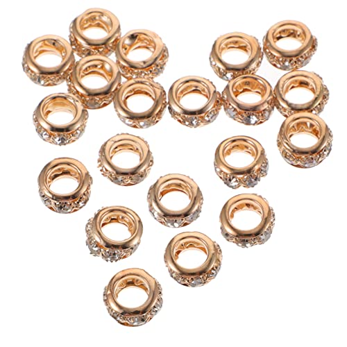 MINAOLULUS 20Stücke DIY Abstandshalterperlen Strassperlen für Schmuckzubehör Vielseitig Einsetzbar für Halsketten und Armbänder Glatte Oberfläche und Runde Kanten MINAOLULUS 20Stücke DIY Abstandshalterperlen Strassperlen für Schmuckzubehör Vielseitig Einsetzbar für Halsketten und Armbänder Glatte Oberfläche und Runde Kanten von MINAOLULUS