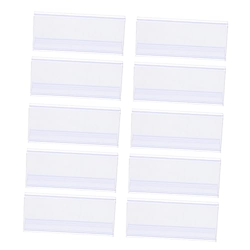 MINAOLULUS 20Stücke Kunststoffetikettenhalter Transparente Preisschilder für Regale für Supermärkte und Geschäfte Produktkennzeichnung von MINAOLULUS