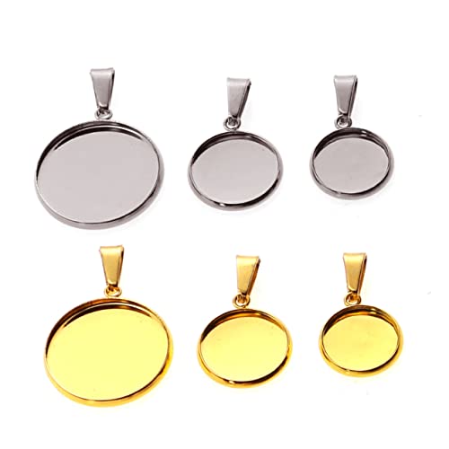 MINAOLULUS 20Stücke Schmuck Anhänger Runde Cabochon Basen mit Korkboden für DIY Halsketten und Armbänder Hängende Tabletts für Schmuckgestaltung MINAOLULUS 20Stücke Schmuck Anhänger Runde Cabochon Basen mit Korkboden für DIY Halsketten und Armbänder Hängende Tabletts für Schmuckgestaltung von MINAOLULUS