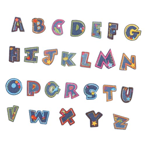MINAOLULUS 26 Stück Gestickte Buchstaben Für Kleidung, Zum Aufbügeln, Alphabet-patches, Filz-reparaturflicken Für Kleidung, Dekorative Und Praktische Buchstaben-applikationen Mit MINAOLULUS 26 Stück Gestickte Buchstaben Für Kleidung, Zum Aufbügeln, Alphabet-patches, Filz-reparaturflicken Für Kleidung, Dekorative Und Praktische Buchstaben-applikationen Mit von MINAOLULUS