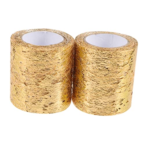 MINAOLULUS 2Rollen Goldene Netz Tüllbänder Yards Tüllrolle für DIY Basteln Geschenkverpackung und Hochzeitsdekoration Geburtstags und Weihnachtsfeiern MINAOLULUS 2Rollen Goldene Netz Tüllbänder Yards Tüllrolle für DIY Basteln Geschenkverpackung und Hochzeitsdekoration Geburtstags und Weihnachtsfeiern von MINAOLULUS