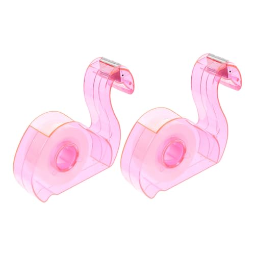 MINAOLULUS 2Stücke Desktop Klebebandabroller Rutschfester Klebebandspender für Büro Zuhause Design mit Integriertem Klebeband für Scrapbooking Kunstprojekte von MINAOLULUS