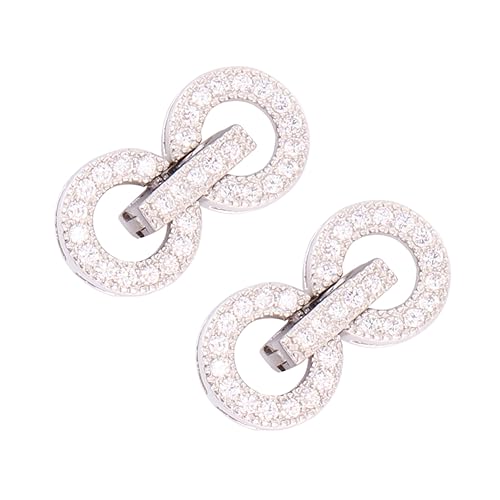 MINAOLULUS 2Stücke Silber Armbandschnallen DIY Verbindungsverschlüsse für Halsketten Armbänder Schmuckherstellung Zubehör für Bastelprojekte und Designs MINAOLULUS 2Stücke Silber Armbandschnallen DIY Verbindungsverschlüsse für Halsketten Armbänder Schmuckherstellung Zubehör für Bastelprojekte und Designs von MINAOLULUS