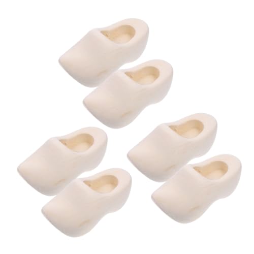 MINAOLULUS 3 Paare Zubehör Für Holzschuhmodelle Unvollendet Holländische Holzschuhe Miniaturschuhe Zum Basteln Hütte Schuhe Für Puppen in Mode Mädchen Winzig Hölzern Beige MINAOLULUS 3 Paare Zubehör Für Holzschuhmodelle Unvollendet Holländische Holzschuhe Miniaturschuhe Zum Basteln Hütte Schuhe Für Puppen in Mode Mädchen Winzig Hölzern Beige von MINAOLULUS