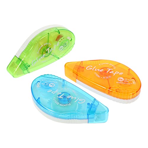 MINAOLULUS 3Stücke Doppelseitiges Klebeband Transparentes Universelles Klebeband für Bastelarbeiten Bürobedarf und Geschenkverpackung Starker für Scrapbooking und Kartenherstellung von MINAOLULUS