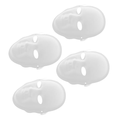MINAOLULUS 4 Stück Papiermaché-masken, Weiß, Diy-vollgesichtsmasken, Bemalbare Papiermasken, Party-cosplay-masken Für Karnevalspartys, Opern-maskenball, Cosplay-tanzpartys MINAOLULUS 4 Stück Papiermaché-masken, Weiß, Diy-vollgesichtsmasken, Bemalbare Papiermasken, Party-cosplay-masken Für Karnevalspartys, Opern-maskenball, Cosplay-tanzpartys von MINAOLULUS