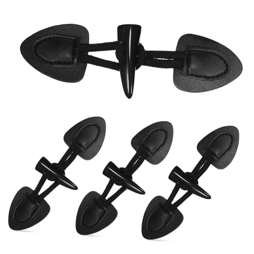 MINAOLULUS 4Paare Hornknöpfe für Mäntel Langlebige Umschaltknöpfe Hochwertigem PU Vielseitige Kleidungsknöpfe für Pullover und Dekorationen Handgefertigte MINAOLULUS 4Paare Hornknöpfe für Mäntel Langlebige Umschaltknöpfe Hochwertigem PU Vielseitige Kleidungsknöpfe für Pullover und Dekorationen Handgefertigte von MINAOLULUS