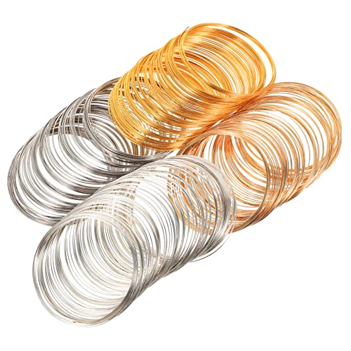 MINAOLULUS 4Rollen Stahldraht für DIY Schmuckherstellung und Handgefertigte Armbänder Langlebig und Verfärbungsresistent von MINAOLULUS