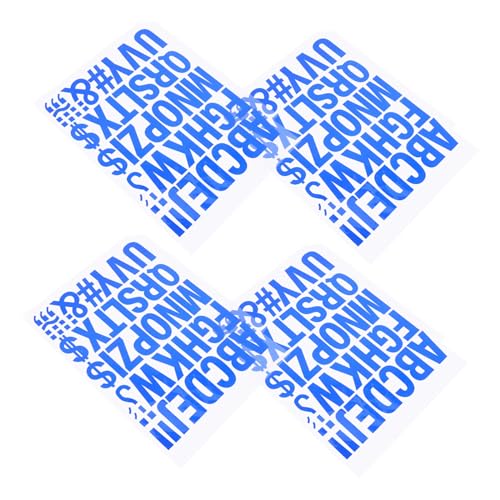 MINAOLULUS 4Stücke DIY Patches Zum Aufbügeln Blaue Große Wärmeübertragungs Vinyl Für T Shirts Hüte Und Sportbekleidung von MINAOLULUS