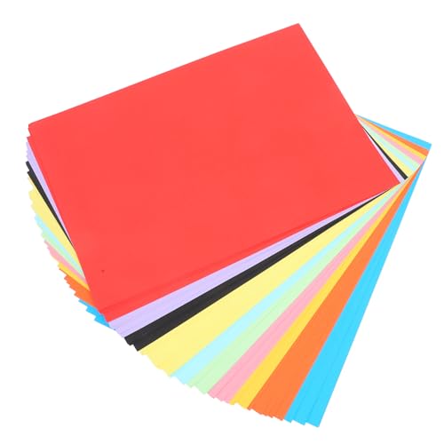 MINAOLULUS 50 Stück Farbiger Karton pastellfarbenes Baupapier Pastellpapier Sammelalbumpapier origami papier selber machen farbiges Diagrammpapier Kartonpapier 200g Papier von MINAOLULUS