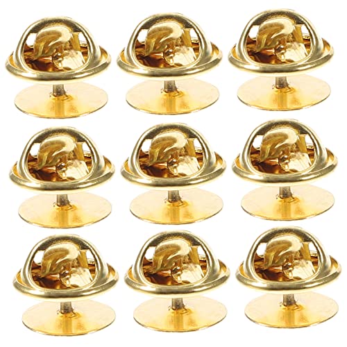 MINAOLULUS 50Sätze Pin Rückhalteverschlüsse für Emaille Pins Goldene Basis Vielseitige Sicherheitsverschlüsse für Broschen Accessoires und Handwerksprojekte MINAOLULUS 50Sätze Pin Rückhalteverschlüsse für Emaille Pins Goldene Basis Vielseitige Sicherheitsverschlüsse für Broschen Accessoires und Handwerksprojekte von MINAOLULUS