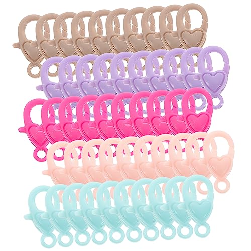 MINAOLULUS 50Stücke Hummerverschlüsse Schmuckverschlüsse für DIY Armbänder und Halsketten Einfach zu Bedienen Langlebig und Personalisierte von MINAOLULUS