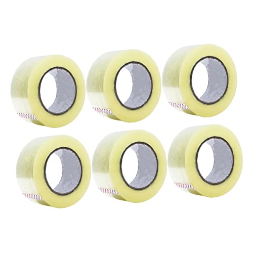 MINAOLULUS 6Rollen Transparentes Verpackungsband Starkes Klebeband für Kartonversiegelung Umzug Bürobedarf und DIY Projekte Zuverlässiges Dichtungsband für Versand von MINAOLULUS