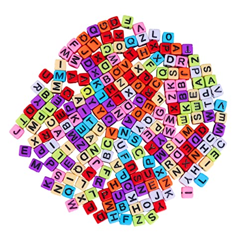MINAOLULUS 800Stücke DIY Buchstabenperlen Quadratische Kunststoffperlen für Armbänder und Schmuckdesign für Bastelprojekte und MINAOLULUS 800Stücke DIY Buchstabenperlen Quadratische Kunststoffperlen für Armbänder und Schmuckdesign für Bastelprojekte und von MINAOLULUS