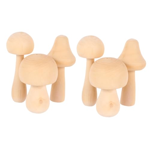 MINAOLULUS 9Stücke DIY Holzspielzeug Pilzfiguren zum Bemalen für Unfertige Holzfiguren Solidem Holz für Bastelprojekte und Lernspiele Große Pilze MINAOLULUS 9Stücke DIY Holzspielzeug Pilzfiguren zum Bemalen für Unfertige Holzfiguren Solidem Holz für Bastelprojekte und Lernspiele Große Pilze von MINAOLULUS