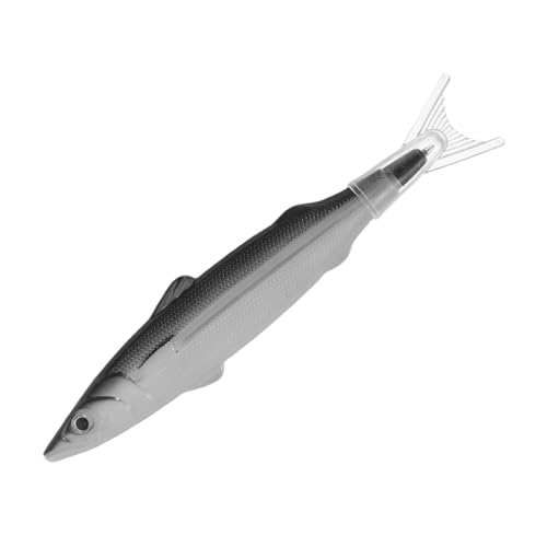 MINAOLULUS Fischballstift Süße Fischstifte Lustiger Fischstift Gesalzener Fischformballpoint Stift Fischgehege Fisch Geformte Kugelschreiber Zubehör Für Angelpartys Fischhilfe Grey Plastik von MINAOLULUS