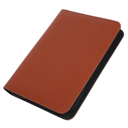 MINAOLULUS Franklin Covey Planer Binder Aktentasche mit Reißverschluss Konferenzmappe mit Ringbuch Reißverschluss-Ordner Flip Folio Ordner Schwarze Flip Ordner Seiten Büchertasche Pu Brown MINAOLULUS Franklin Covey Planer Binder Aktentasche mit Reißverschluss Konferenzmappe mit Ringbuch Reißverschluss-Ordner Flip Folio Ordner Schwarze Flip Ordner Seiten Büchertasche Pu Brown von MINAOLULUS