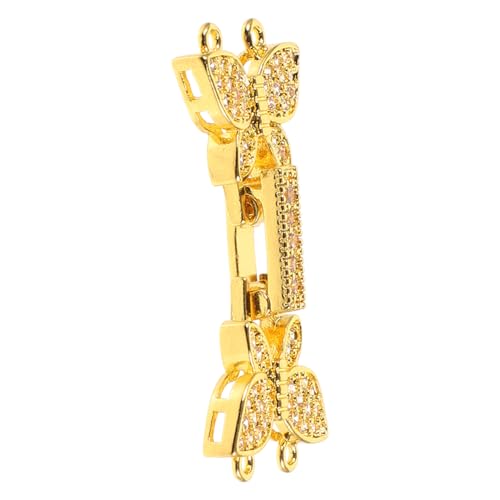 MINAOLULUS Halskettenverschluss mit Schmetterlingsdesign Robuste Verbindungsschnalle für DIY Schmuck Leicht und Langlebig für Armbänder und Halsketten von MINAOLULUS