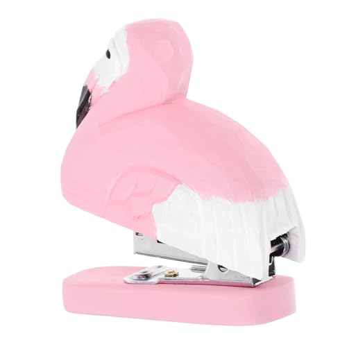 MINAOLULUS Mini-flamingo-hefter – Süßer Tragbarer Handhefter, Einzigartige Flamingo-figur, Skulptur, Dekoration Für Zuhause, Schule, Büro, Lustiges Schreibtisch-zubehör von MINAOLULUS
