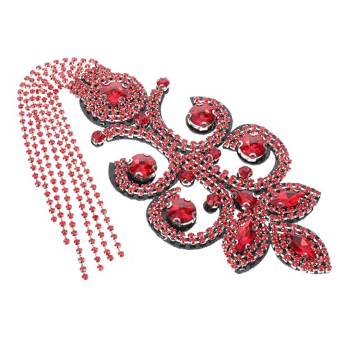MINAOLULUS Retro dekorative Schulterstempel Schulterkette mit Quaste Schulterklappen für Männer Kostüme Schulterabzeichen einheitliches Schulterabzeichen Strasssteine rot MINAOLULUS Retro dekorative Schulterstempel Schulterkette mit Quaste Schulterklappen für Männer Kostüme Schulterabzeichen einheitliches Schulterabzeichen Strasssteine rot von MINAOLULUS