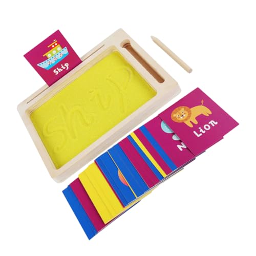 MINAOLULUS Spielzeugset zum Sandmalen Schreibtablett aus Sand Montessori-Sandtablett Adena Montessori- Montessori-Lerntablett Montessori-Zeichenbrett Papier MINAOLULUS Spielzeugset zum Sandmalen Schreibtablett aus Sand Montessori-Sandtablett Adena Montessori- Montessori-Lerntablett Montessori-Zeichenbrett Papier von MINAOLULUS