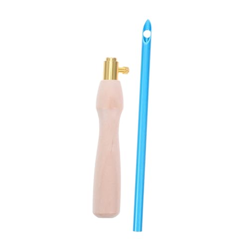 MINAOLULUS Strickwerkzeuge Nadelstanz Set Stanznadel Werkzeug Stanznadel Sets Stanznadel Muster Stickwerkzeuge Stanznadel Sticksets Stanznadeln Nadelstanzwerkzeug Blaues Holz von MINAOLULUS