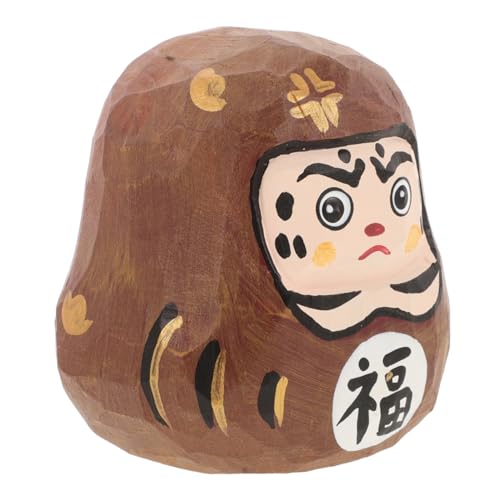 MINAOLULUS Titel Kreative Holzfigur Dharma Puppe Handbemalt Dekoration Für Wohnzimmer Tischornament Japanischer Stil Einzigartiges MINAOLULUS Titel Kreative Holzfigur Dharma Puppe Handbemalt Dekoration Für Wohnzimmer Tischornament Japanischer Stil Einzigartiges von MINAOLULUS
