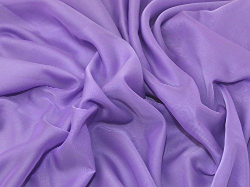 Kleiderstoff, kationischer Chiffon, Lavendel, Meterware von MINERVA