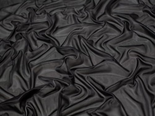 Leichter Stretchstoff, Futterstoff, Meterware, Schwarz von MINERVA