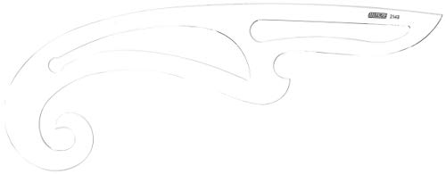 MINERVA n°2143, Schneiderlineal, Kurven lineal, 43 cm von MINERVA