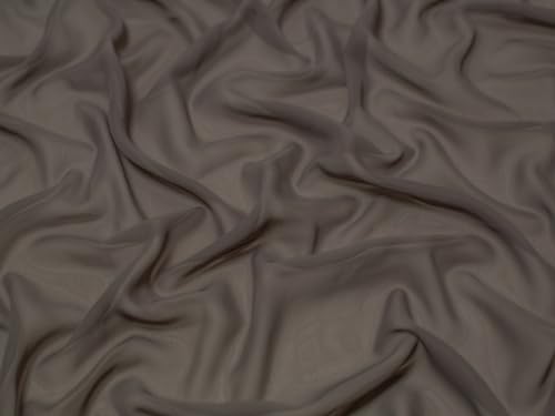 Minerva Durchsichtiger Chiffon-Stoff, Taupe, Meterware Minerva Durchsichtiger Chiffon-Stoff, Taupe, Meterware von Minerva