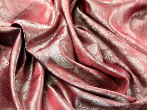 Minerva Jacquard-Futterstoff, Paisleymuster, 26, Altrosa, Meterware Minerva Jacquard-Futterstoff, Paisleymuster, 26, Altrosa, Meterware von MINERVA