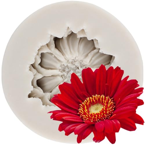 MINFEIDMS Gänseblümchen Chrysanthemen Blume Silikon Fondant Formen für Kuchen Dekorieren Cupcake Topper Schokolade Süßigkeiten Gummipaste Polymer Clay von MINFEIDMS