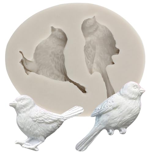 MINFEIDMS Silikonform mit Vögeln, Vogel-Fondantform für Kuchendekoration, Cupcake-Topper, Süßigkeiten, Gummipaste, Polymer-Ton MINFEIDMS Silikonform mit Vögeln, Vogel-Fondantform für Kuchendekoration, Cupcake-Topper, Süßigkeiten, Gummipaste, Polymer-Ton von MINFEIDMS