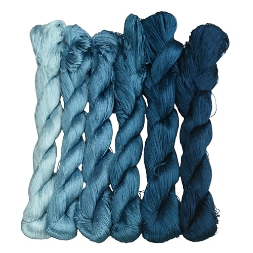 MINGGUXIUYI Natürliches 100% Seidengarn, handgefertigtes Stickgarn, Seidenstickgarn (118) von MINGGUXIUYI
