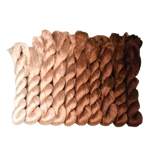 MINGGUXIUYI Natürliches 100 % Seidengarn, handgefertigtes Stickgarn, Seidenstickgarn, 1100 m, 10 Farben (111) MINGGUXIUYI Natürliches 100 % Seidengarn, handgefertigtes Stickgarn, Seidenstickgarn, 1100 m, 10 Farben (111) von MINGGUXIUYI