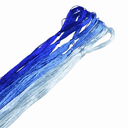 MINGGUXIUYI 6 Farben reine Maulbeerseide à 22 m, edles Seidengarn für feine Handarbeiten und Kunststickerei (23) von MINGGUXIUYI
